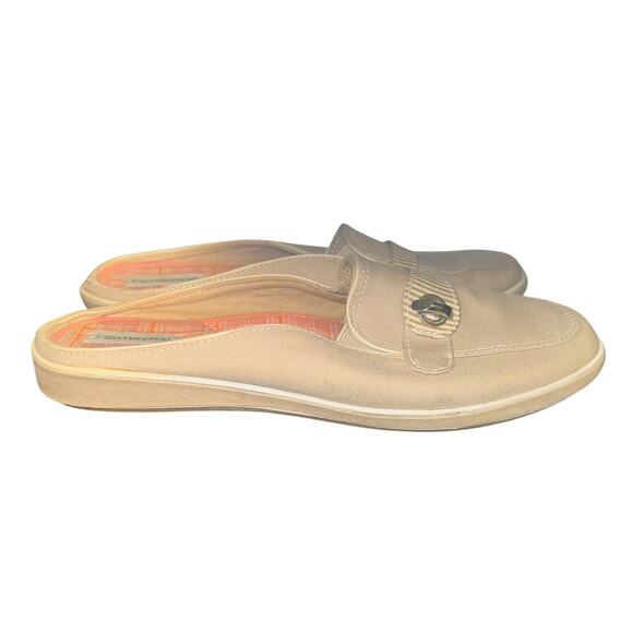 Grasshoppers Loafers Women’s Size 8.5 W Tan Canvas Slip On Comfort Shoes - Picture 5 of 9